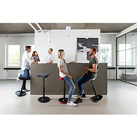 Stehhilfe Topstar Sitness H1, höhenverstellbar, um 360 ° drehbar, dynamisches Sitzen & Stehen, schwarz/schwarz