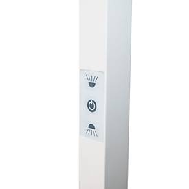 Stehleuchte UNILUX NEXUS LED, Sensortechnik, 4000 K, 40000 Stunden, für bis zu 2 Arbeitsplätze, Sockel, weiß 