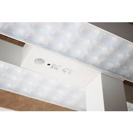 Stehleuchte UNILUX NEXUS LED, Sensortechnik, 4000 K, 40000 Stunden, für bis zu 2 Arbeitsplätze, Sockel, weiß 