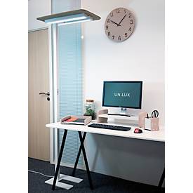 Stehleuchte UNILUX NEXUS LED, Sensortechnik, 4000 K, 40000 Stunden, für bis zu 2 Arbeitsplätze, Sockel, weiß 