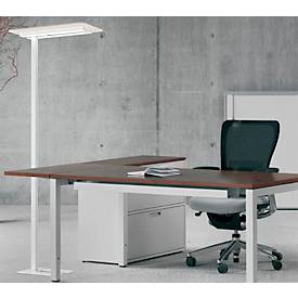 Stehleuchte UNILUX NEXUS LED, Sensortechnik, 4000 K, 40000 Stunden, für bis zu 2 Arbeitsplätze, Sockel, weiß 