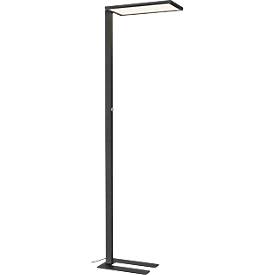Stehleuchte Worklight EASY FL 940, LED 60 W, dimmbar, 4000 K, 7150 lm, direkt/indirekt, H 1950 mm, Kopf 570 x 280 mm, Stahlfuß, schwarz
