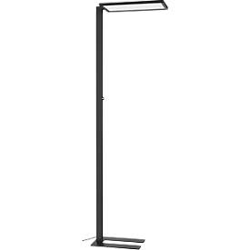 Stehleuchte Worklight EASY FL 940, LED 60 W, dimmbar, 4000 K, 7150 lm, direkt/indirekt, H 1950 mm, Kopf 570 x 280 mm, Stahlfuß, schwarz