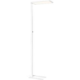 Stehleuchte Worklight EASY FL 940, LED 60 W, dimmbar, 4000 K, 7150 lm, direkt/indirekt, H 1950 mm, Kopf 570 x 280 mm, Stahlfuß, weiß 