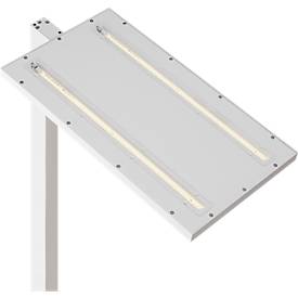 Stehleuchte Worklight EASY FL 940, LED 60 W, dimmbar, 4000 K, 7150 lm, direkt/indirekt, H 1950 mm, Kopf 570 x 280 mm, Stahlfuß, weiß 