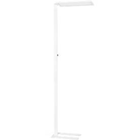 Stehleuchte Worklight EASY FL 940, LED 60 W, dimmbar, 4000 K, 7150 lm, direkt/indirekt, H 1950 mm, Kopf 570 x 280 mm, Stahlfuß, weiß 