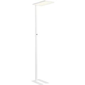 Stehleuchte Worklight EASY FL 940, LED 60 W, dimmbar, 4000 K, 7150 lm, direkt/indirekt, H 1950 mm, Kopf 570 x 280 mm, Stahlfuß, weiß 