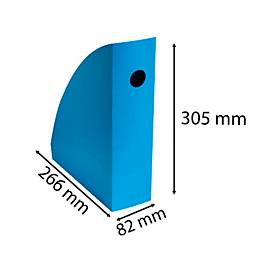 Stehsammler Exacompta BEE BLUE Pen Cube, für Dokumente im Format A4+, mit Griffloch, Kunststoff, blaugrün, 6 Stück