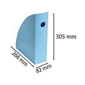 Stehsammler Exacompta BEE BLUE Pen Cube, für Dokumente im Format A4+, mit Griffloch, Kunststoff, pastellblau, 6 Stück