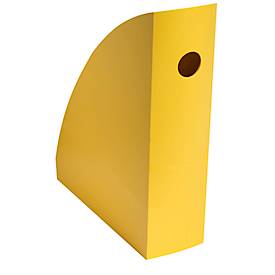 Stehsammler Exacompta BEE BLUE Pen Cube, für Dokumente im Format A4+, mit Griffloch, Kunststoff, safrangelb, 6 Stück