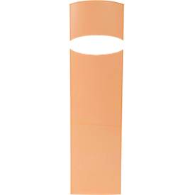 Stehsammler Exacompta MAG-CUBE Aquarel, für Dokumente im Format A4+, mit Griffloch, Kunststoff, korallenrot, 6 Stück