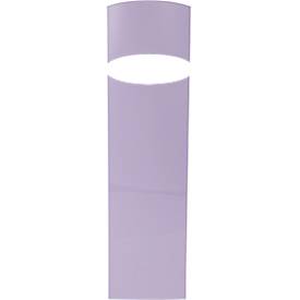 Stehsammler Exacompta MAG-CUBE Aquarel, für Dokumente im Format A4+, mit Griffloch, Kunststoff, malve, 6 Stück