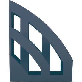 Stehsammler Helit The Green Bridge, für Format A4-C4, Rückenbreite 78 mm, Recyclingkunststoff, blau, 4 Stück