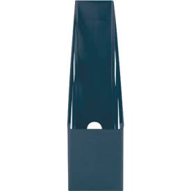 Stehsammler Helit The Green Bridge, für Format A4-C4, Rückenbreite 78 mm, Recyclingkunststoff, blau, 4 Stück