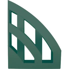 Stehsammler Helit The Green Bridge, für Format A4-C4, Rückenbreite 78 mm, Recyclingkunststoff, grün, 4 Stück