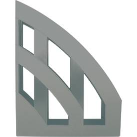 Stehsammler Helit The Green Bridge, für Format A4-C4, Rückenbreite 78 mm, Recyclingkunststoff, lichtgrau, 4 Stück