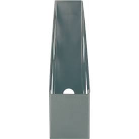 Stehsammler Helit The Green Bridge, für Format A4-C4, Rückenbreite 78 mm, Recyclingkunststoff, lichtgrau, 4 Stück