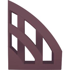 Stehsammler Helit The Green Bridge, für Format A4-C4, Rückenbreite 78 mm, Recyclingkunststoff, rot, 4 Stück