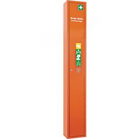 Stehschrank Erste Hilfe, ohne Inhalt, orange