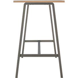 Stehtisch Meeting Point, rechteckig, A-Fuß-Gestell, B 1750 x T 680 x H 1042 mm, Asteiche/anthrazit