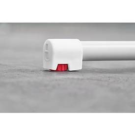 Stehtisch Quickstep mit Sonnenschirmöffnung, desinfektionsmittelbeständig, Ø 850 mm, anthrazit