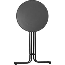 Stehtisch Quickstep ohne Sonnenschirmöffnung, desinfektionsmittelbeständig, Ø 700 mm, anthrazit