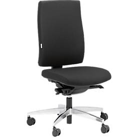 Steifensand bureaustoel CETO CT2450, synchroonmechanisme, zonder armleuningen, membraanzitting, zonder neksteun, zwart