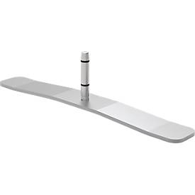 Stellfüße für Akustik-Stellwände von Schäfer Shop Select, aus Metall, alusilber, 2 Stück