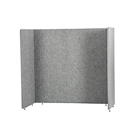 Stellwand Akustik to go 3000 silent.line U-Form, Akustik- & Sichtschutz, B 1800 x H 1500 mm
