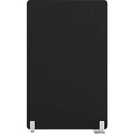 Stellwand Flex mit Standfuß, modular, 40 mm stark, B 1000 x H 1800 mm, schwarz