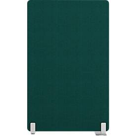 Stellwand Flex mit Standfuß, modular, 40 mm stark, B 800 x H 1400 mm, grün