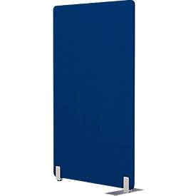 Stellwand Flex mit Standfuß, modular, 40 mm stark, B 800 x H 1800 mm, dunkelbau