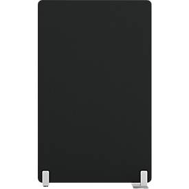 Stellwand Modus mit Standfuß, 25 mm stark, B 800 x H 1800 mm, schwarz