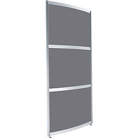 Stellwand rund hoch, Anthrazit satiniert