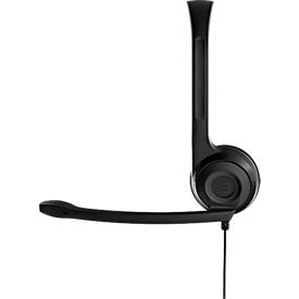 Stereo-Headset EPOS EDU 10, binaural, schnurgebunden, 3,5 mm Klinkenstecker, Geräuschunterdrückung, Plug-and-Play, 10 Stück, schwarz