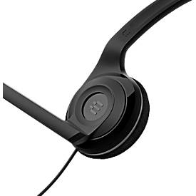 Stereo-Headset EPOS EDU 10, binaural, schnurgebunden, 3,5 mm Klinkenstecker, Geräuschunterdrückung, Plug-and-Play, 10 Stück, schwarz