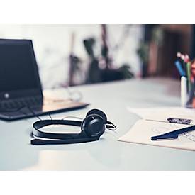 Stereo-Headset EPOS EDU 10, binaural, schnurgebunden, 3,5 mm Klinkenstecker, Geräuschunterdrückung, Plug-and-Play, 10 Stück, schwarz