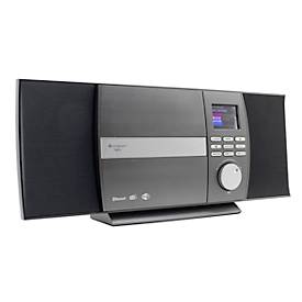 Stereoanlage Soundmaster® ICD1010AN, DAB+/UKW/CD/CDR/CDRW/CDMP3, 2 x 5 W, USB/WLAN/Bluetooth, 2,4“ Display, App-Steuerung/Fernbedienung, Wandmontage