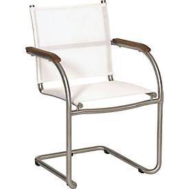 Freischwinger Mali, 2-er Set, wetterfest, Edelstahl, Bezug Batyline®