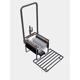 Stiefelreiniger ECO CEMO, B 33 x H x 82 x T 33 mm, mit drei festen Bürsten u. Haltebügel, Gardena Wasseranschluss