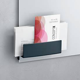 Stiftehalter Sigel Business, für Glasmagnetboards 3-5 mm, belastbar bis 500 g, magnetisch, hellgrau