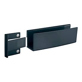 Stiftehalter Sigel Business, für Glasmagnetboards 3-5 mm, belastbar bis 500 g, magnetisch, hellgrau