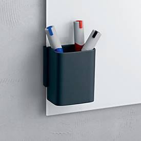 Stifteköcher Sigel Business S, für Glasmagnetboards 3-5 mm, für ca. 5 Stifte, magnetisch, anthrazit