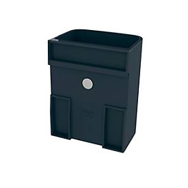 Stifteköcher Sigel Business S, für Glasmagnetboards 3-5 mm, für ca. 5 Stifte, magnetisch, anthrazit