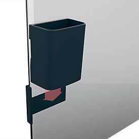 Stifteköcher Sigel Business S, für Glasmagnetboards 3-5 mm, für ca. 5 Stifte, magnetisch, anthrazit
