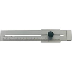 Streichmaß mattverchromt 250 mm