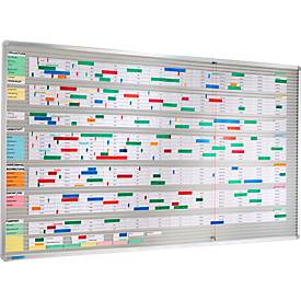 Streifen Stecktafel Visiplan, 940x1600 mm, 52 Schienen