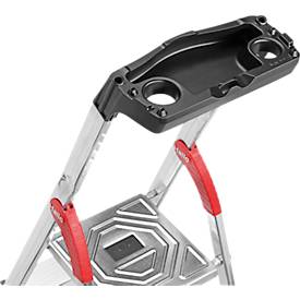 Stufen-Stehleiter Hailo L60 StandardLine, EN 131, mit Multifunktionsschale & Gelenkschutz, bis 150 kg, div. Varianten