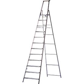 Stufenstehleiter Lila-Serie, 12 Stufen