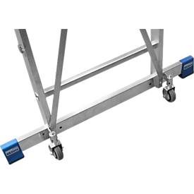 Stufenstehleiter, mit großer Plattform, Aluminium, mit 6 Stufen